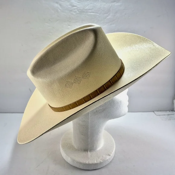 NWOT Remington 50X "Arma tu Instinto" Vented Straw Cowboy Hat Vented Cowboy - Picture 6 of 16